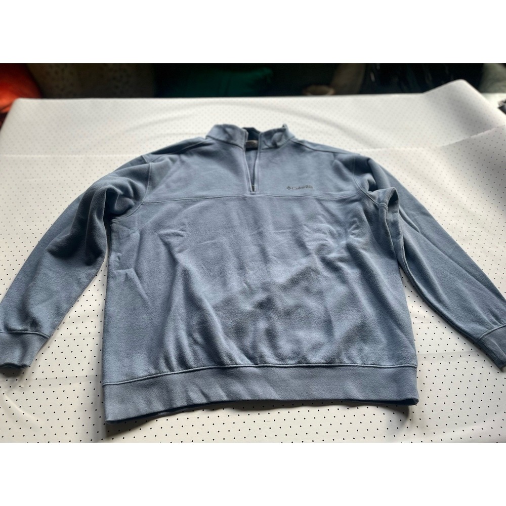 Columbia Men's Blue Fleece Quarter Zip Pullover XL Gorpcore